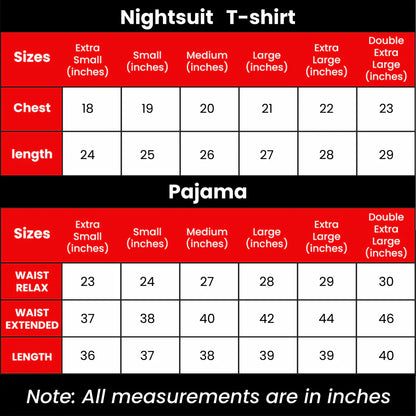 Black Plain Style Night Suit
